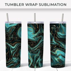 Luxury Marble Tumbler Wrap Sublimation
