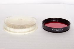 tested K-8x 52mm red lens filter 52x0.75 52x0,75 USSR LZOS for Helios-44M-4 boxed