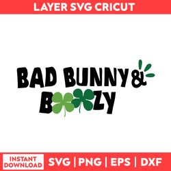 Bad Bunny Patricks Day Svg, Bad Bunny Patricks Day Svg, Png, pdf, dxf digital fille