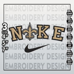 New Orleans Saints Embroidery Files, NFL Logo Embroidery Designs, NFL Saints, NFL Machine Embroidery Designs
