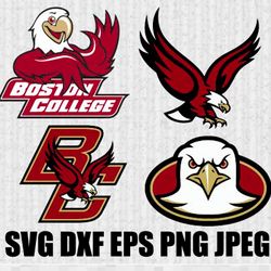 Boston College Eagles SVG PNG JPEG  DXF Digital Cut Vector Files for Silhouette Studio Cricut Design