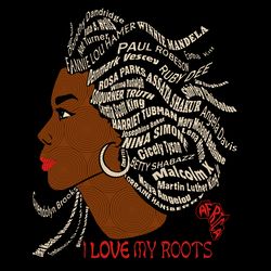 Black is Beautiful, Black History Month Hair Word Black Mixed svg, Black svg, black girl svg, I Love My Roots svg, Black