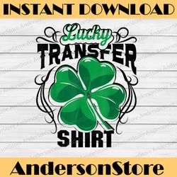 Lucky Transfer Clover Png, Cute St. Patricks Shamrock png, Four-Leaf Clover png, Shamrock for Luck, Irish