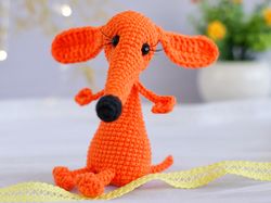 PDF Crochet pattern dog dachshund