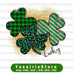 St Patrick's Day PNG, St Patrick's Sublimation Design, Lucky Sublimation Design PNG, Leopard Print Lucky PNG