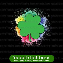 St Patrick's day Clover PNG, SUblimation, printable, Painting BAckground PNG, Colorful Background,