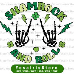 Shamrock and Roll svg / Shamrockin' svg / skeleton svg / St. Patrick's day svg / Happy St. Patricks day