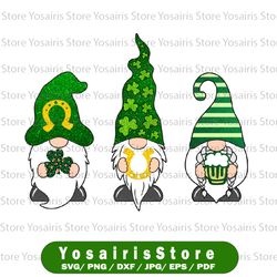 St Patricks Day Gnomes Clipart Sublimation Designs Download, Shamrock Clipart, Gnomes png