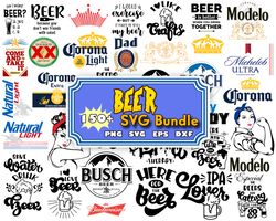 150 Beer Bundle, Large Beer Bundle, Drinking, SVG, DXF, EPS, Png, and more.