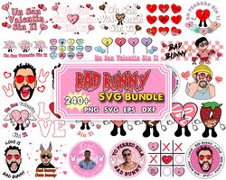 240 Valentine Bad Bunny Svg Png, Bad Bunny Valentines Png, Un San Valentin Sin Ti PNG, Valentines Benito Png