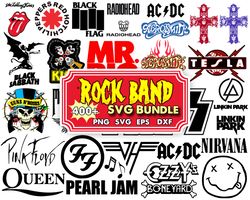400 bundle rock band logo svg files for cricut,svg for shirts,birthday shirt,png sublimation
