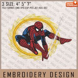 Spider-Man Embroidery Files, Marvel Comics, Anime Inspired Embroidery Design, Machine Embroidery Design