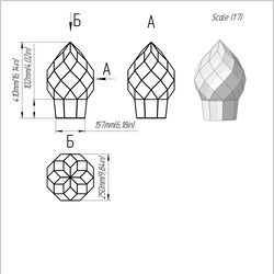 Project 395. Stained glass printable pattern. Brillant3d