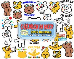 Children in Need Svg Bundle, Children in Need Png, Children in Need Svg, Pudsey bear, Pudsey bear Svg, Pudsey bear Png,