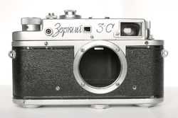 Zorki 3C 3S rangefinder film camera 35 mm M39 mount USSR KMZ body for parts