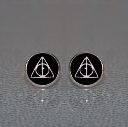 Harry Potter Earrings, Deathly Hallows earrings