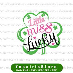 St Patricks Day, Little Miss lucky clipart, shamrock svg file for cricut clover clipart, St paddys day, shamrock Cutting