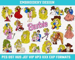 Barbie Machine Embroidery Design, Barbie Embroidery Design,  Barbie Embroidery, Disney Embroidery File 4x4 size