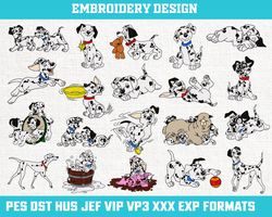 101 Dalmatians Machine Embroidery Design, 101 Dalmatians Embroidery Design, Disney Embroidery File 4x4 size