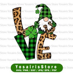 St Patricks Day PNG, St Patrick Gnome PNG, Leopard, Plaid, St Patricks Sublimation, Gnome St Patrick, Shirt Design