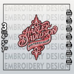Harley Davidson Embroidery Files, Harley Logo Embroidery Designs, Harley Davidson Logo, Machine Embroidery Designs
