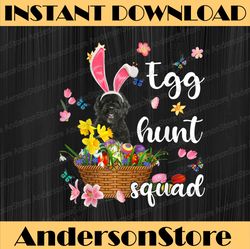 Portuguese Water Dog Happy Easter Day Colorful Egg Hunt Easter Day Png, Happy Easter Day Sublimation Design