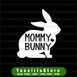Mommy Bunny - Instant Digital Download, svg, ai, dxf, eps, png, studio3, and jpg files included! Easter Bunny, Rabbit