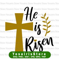 Happy Easter SVG, Easter SVG, He is Risen SVG, Digital Download for Cricut, Silhouette, Glowforge