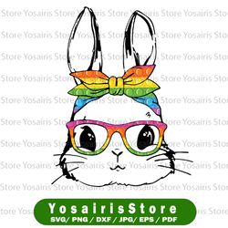 Happy Easter Day Pop It Svg Bunny Face Glasses Svg png, Easter Fidget Toy Svg, Easter Bunny Svg, Bunny face Svg