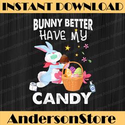 Funny Rabbit Easter Eggs Basket Easter Day Png, Happy Easter Day Sublimation Design