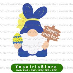 Happy Easter Day gnome Hunt Eggs Svg, Easter Gnomes SVG, Happy Easter, Bunny ears svg