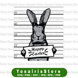 Happy Easter Bunny Mugshot Png, Rabbit Kids Design Png, Easter Bunny Mugshot PNG, Easter Egg Funny Kinky Rabbit Png