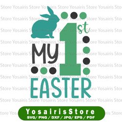 My First Easter Svg, Easter Svg, Bunny Svg, Boy and Girl Bunny Svg, Bunny Easter