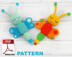 PDF Butterfly Rattle Crochet Pattern