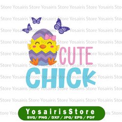Funny Easter Svg, Spring Chick Egg Svg, Easter Chick Svg, Chick Silhouette Svg, Baby Chicken Svg, Easter svg