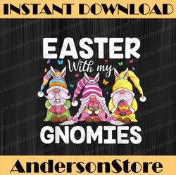 Happy Easter Gnomes with Bunny Ears Egg Hunting Easter Gnome Easter Day Png, Happy Easter Day Sublimation Design