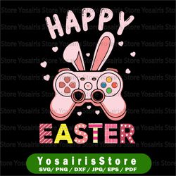 Video Game Easter Svg Png, Bunny Gaming Controller Gamer Svg, Easter Bunny Gaming Svg , Happy Easter Png