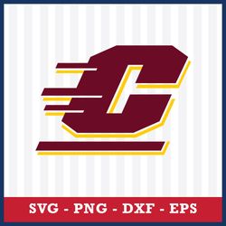 Central Michigan Chippewas Svg, Central Michigan Chippewas Logo Svg, NCAA Svg, Sport Svg, Png Dxf Eps File
