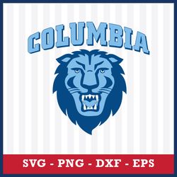 Columbia Lions Svg, Columbia Lions Logo Svg, NCAA Svg, Sport Svg, Png Dxf Eps File