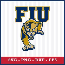 FIU Panthers Svg, FIU Panthers Logo Svg, NCAA Svg, Sport Svg, Png Dxf Eps File