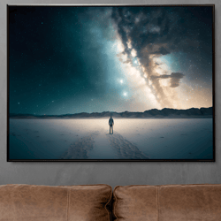 Stargazing Wall Art Starry Sky Wall Art Canvas Space Poster Space Art Space Poster Home Decor Space Framed Art