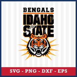 Idaho State Bengals Svg, Idaho State Bengals Logo Svg, NCAA Svg, Sport Svg, Png Dxf Eps File