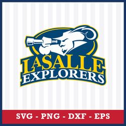 La Salle Explorers Svg, La Salle Explorers Logo Svg, NCAA Svg, Sport Svg, Png Dxf Eps File