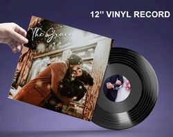 custom vinyl record, 12 inch. vinyl record included: your best playlist, two sided, black, cover & vinyl stickers