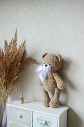 Crochet little Teddy Bear amigurumi stuffed animals
