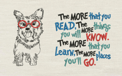 The more that you read with dog 2 designs reading pillow-INSTANT D0WNL0AD