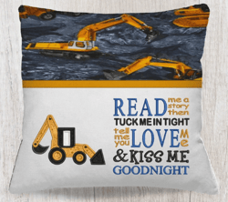 Read me a story with Digger 2 designs reading pillow-INSTANT D0WNL0AD