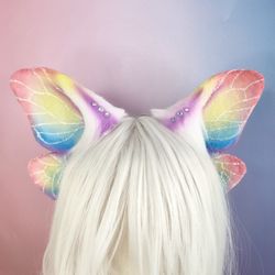 Pastel Butterfly Wings Ears