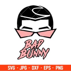 Bad Bunny Face Hearts Svg, Bad Bunny Svg, Valentines Day Svg, Baby Benito Svg, Cricut, Silhouette Vector Cut File