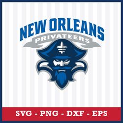 New Orleans Privateers Svg, New Orleans Privateers Logo Svg, NCAA Svg, Sport Svg, Png Dxf Eps File